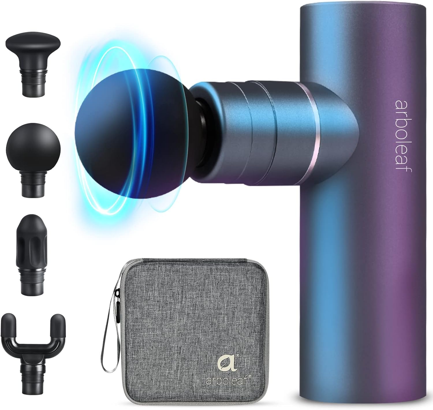 Arboleaf Deep Tissue Massage Gun - FSA HSA Eligible, Full-Metal Electric Percussion Massager with Carrying Case for Back Pain, Muscle Recovery & Relaxation | Portable Handheld Massage Device for Athletes, Office Workers & Home Use - Perfect for Post-Workout, Stress Relief & Muscle Therapy