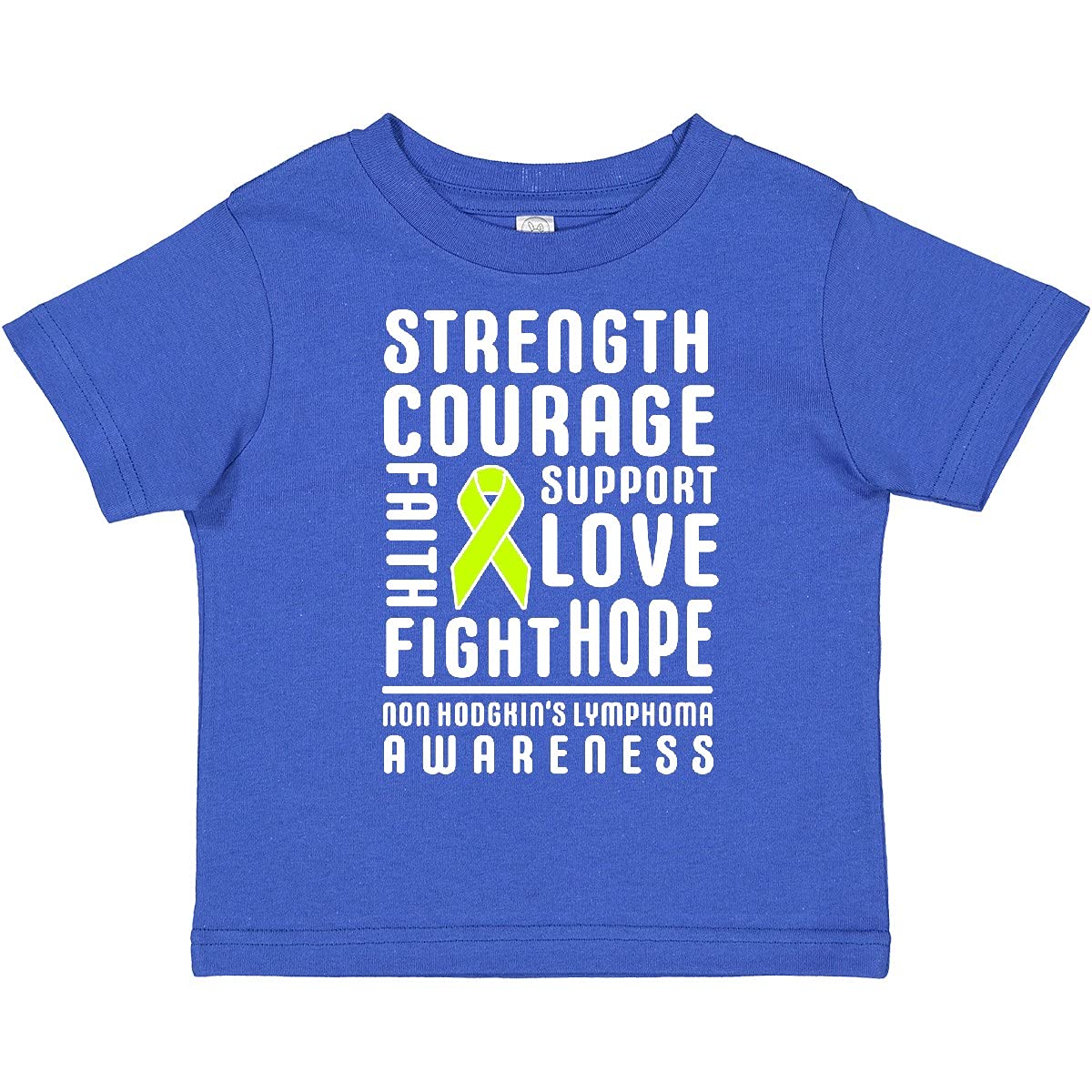 Inktastic Non-Hodgkin's Lymphoma Awareness Word Salad Toddler T-Shirt - Cute Cancer Support Outfit for Kids, Toddler Boys & Girls - Perfect for Awareness Events, Fundraisers & Daily Wear