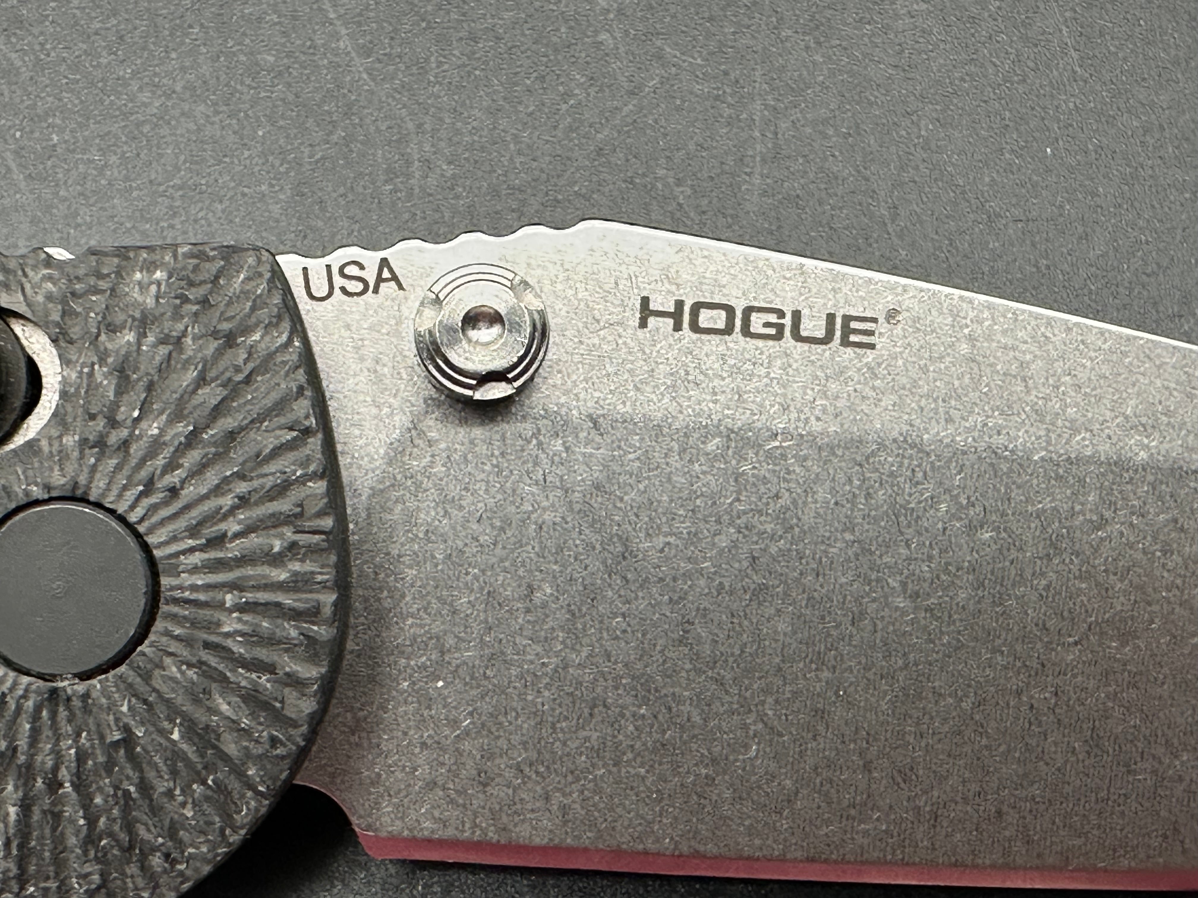Hogue Doug Ritter RSK Full Size Folding Knife - Carbon Fiber Handle, MagnaCut Blade - Used in Great Condition | Outdoor Survival, Camping, EDC, Tactical Use