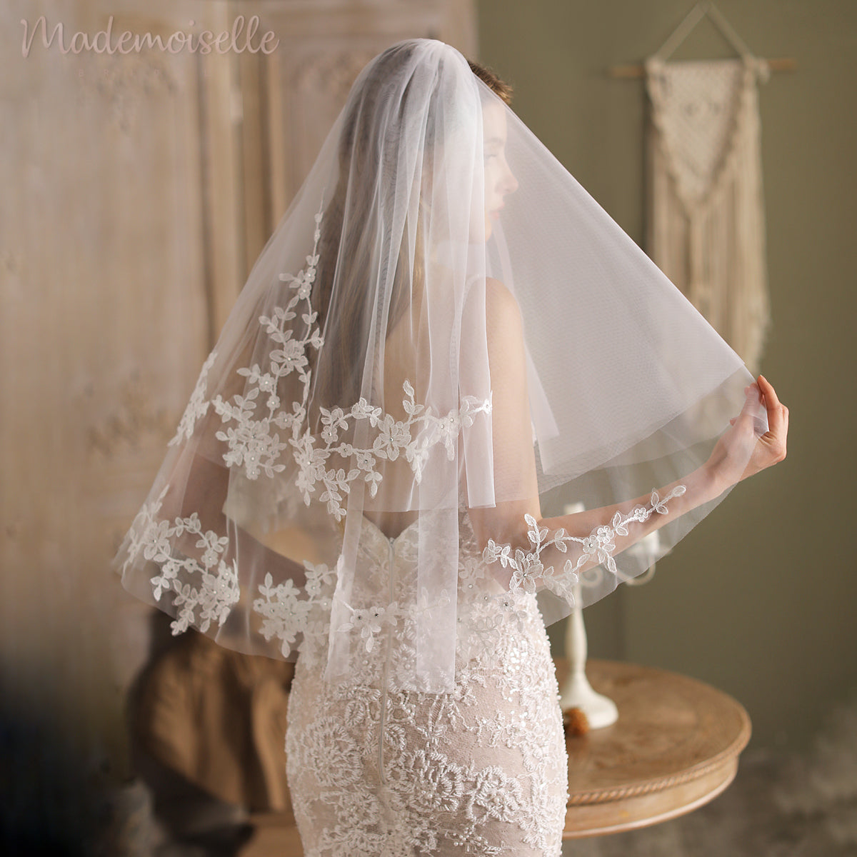 Evita Veil - Elegant Wedding Veil for Brides | Perfect for Church Ceremonies & Outdoor Weddings