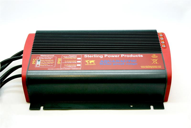 Sterling Power USA Waterproof 20 Amp 3 Bank Marine Battery Charger - Perfect for Boats, Yachts & RVs - Fast Charging for Deep Cycle Batteries