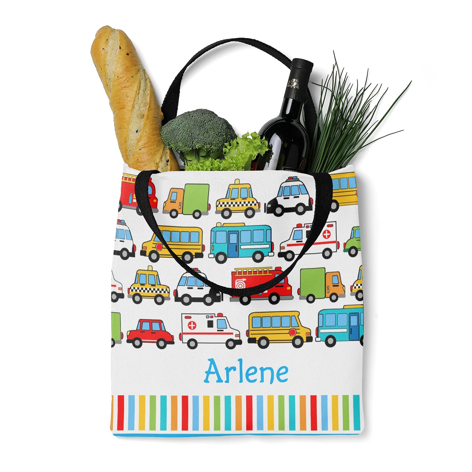 Custom Personalized Canvas Tote Bags for Women & Kids - Eco-Friendly Reusable Shopping Bags for Groceries, Beach, Travel & Daily Use