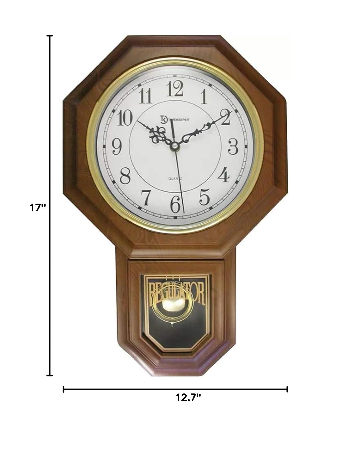 12 Inch JGSC Wall Clock - Silent Non-Ticking Battery Operated Clock for Home, Office, Bedroom & Kitchen Decor