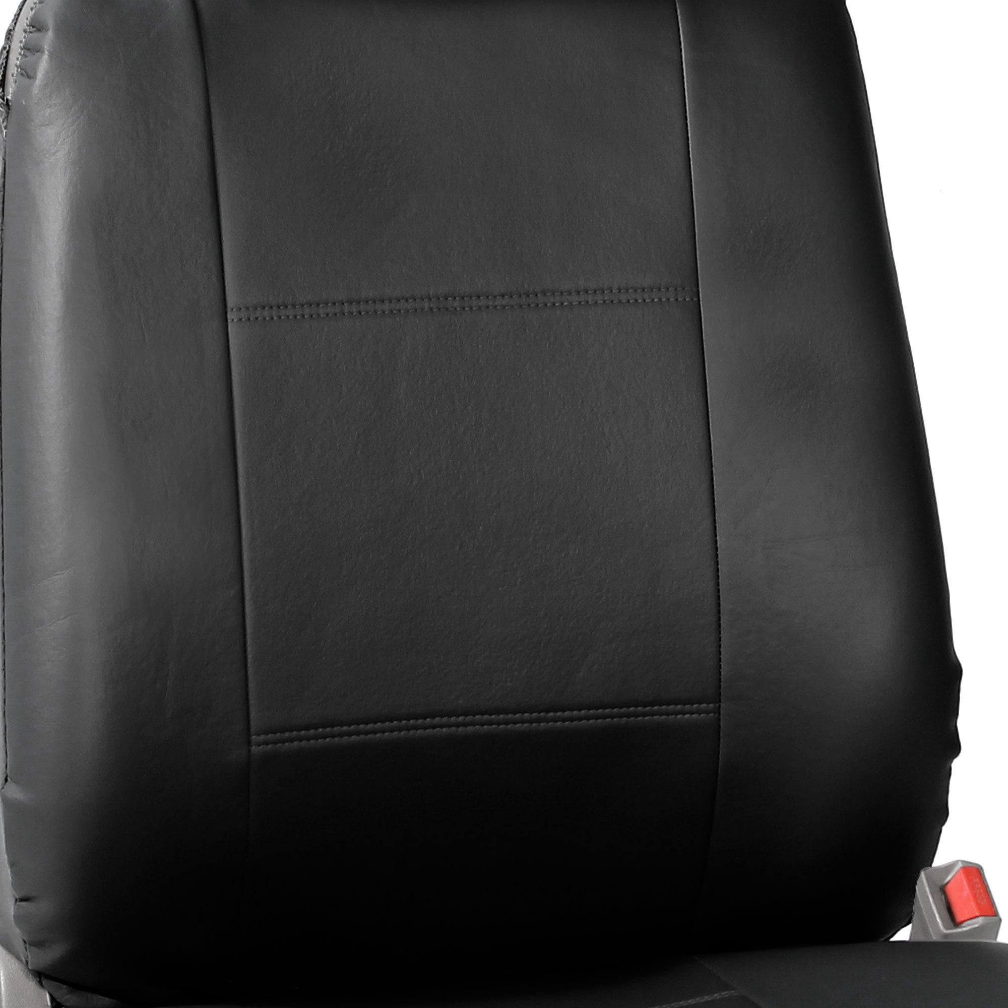 Premium TLH PU Leather Seat Covers Front Set - Universal Fit for Cars, Trucks & SUVs - Black Color - Waterproof & Easy to Clean - Perfect for Daily Commute, Road Trips & Car Protection