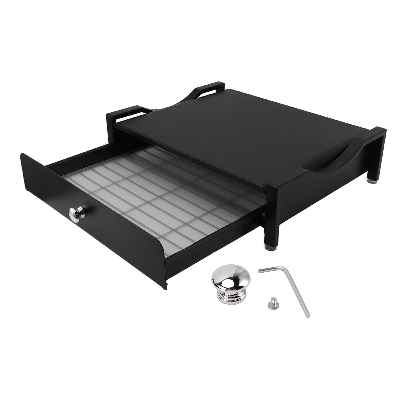 Premium Coffee Capsule Holder & Drawer Organizer - Sliding Storage for Nespresso, Keurig & Coffee Pods - Compact Home & Office Coffee Machine Accessory (Black, Large) - Perfect for Kitchen Countertops & Coffee Stations