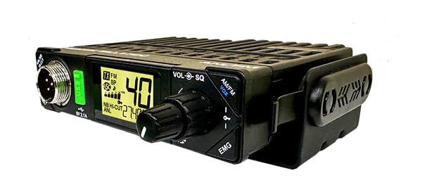 President Electronics Bill II FCC Ultra-Compact AM/FM CB Radio - Portable Two-Way Communication for Trucking, Off-Road & Emergency Use
