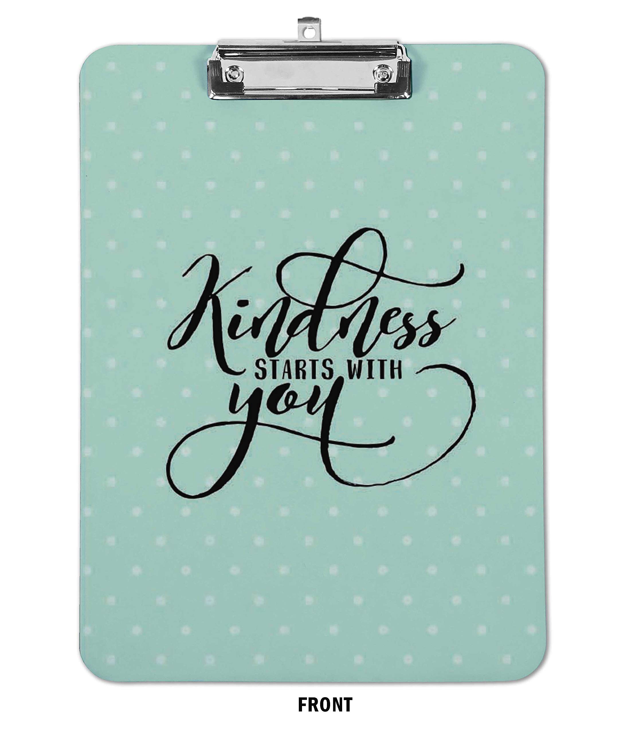 Double Sided Dry Erase Clipboard 9x12.5 - Free Marker & Duster for Office & School