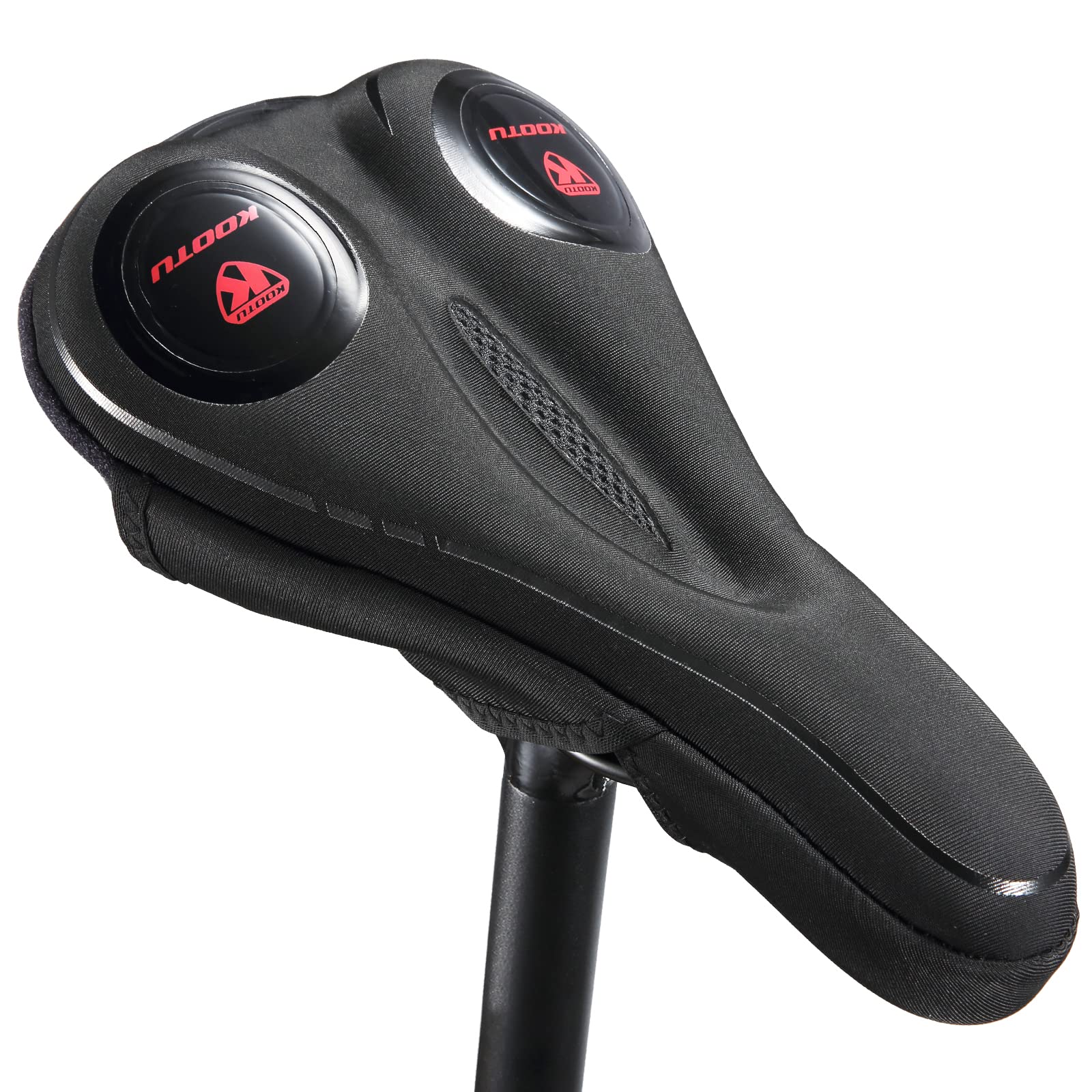 SAVADECK Gel Bike Seat Cushion - Extra Soft Padded Bicycle Saddle for Men & Women - Universal Fit for Peloton, Road & Mountain Bikes - Comfortable Narrow Seat Cover for Long Rides & Indoor Cycling Workouts