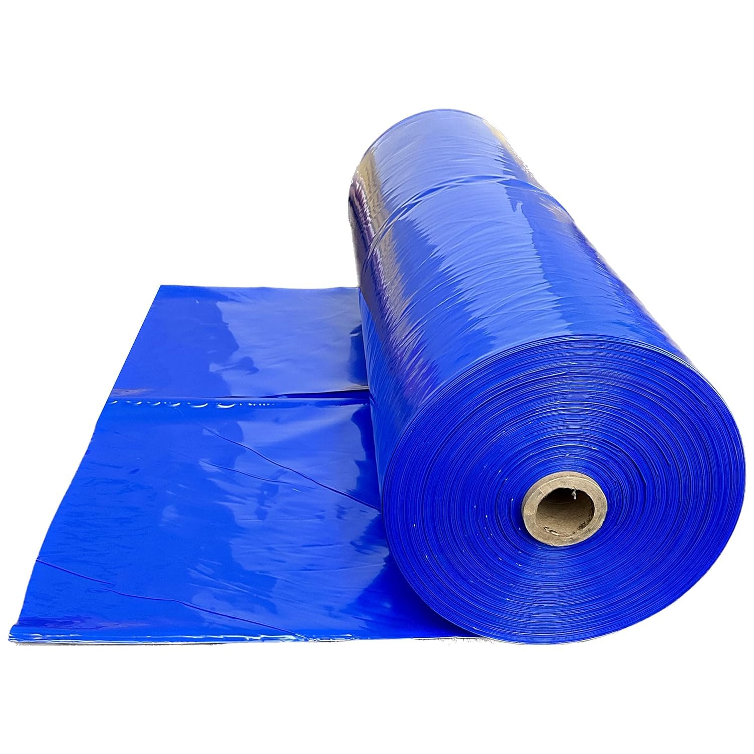 Heavy Duty 7 Mil Polyethylene Plastic Shrink Wrap - Blue Boat Shrink Film 20' x 40' for Marine Storage & Protection | Industrial Heat Gun Shrink Wrap for Boats, RVs, Furniture & Outdoor Equipment