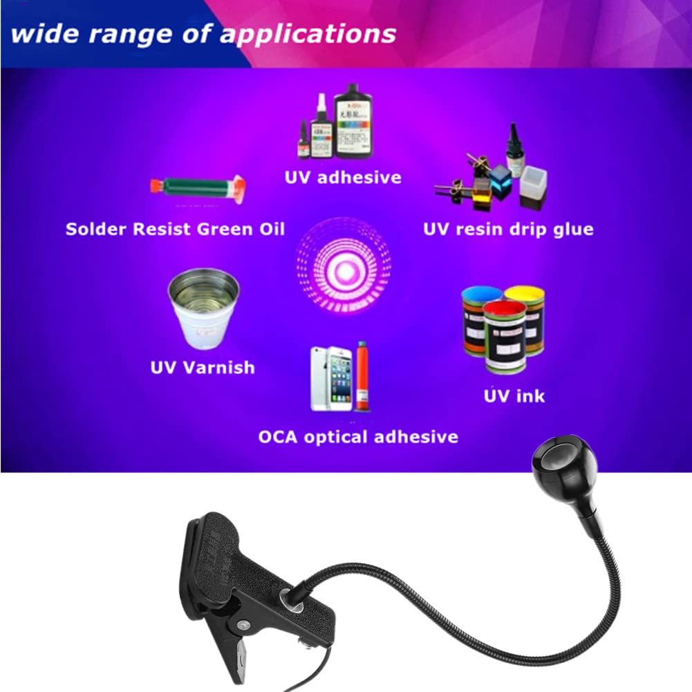 3W UV Glue Curing Lamp with Control Switch - LED USB Light for Phone Screen Repair, Nail Art, Jewelry Making & DIY Crafts