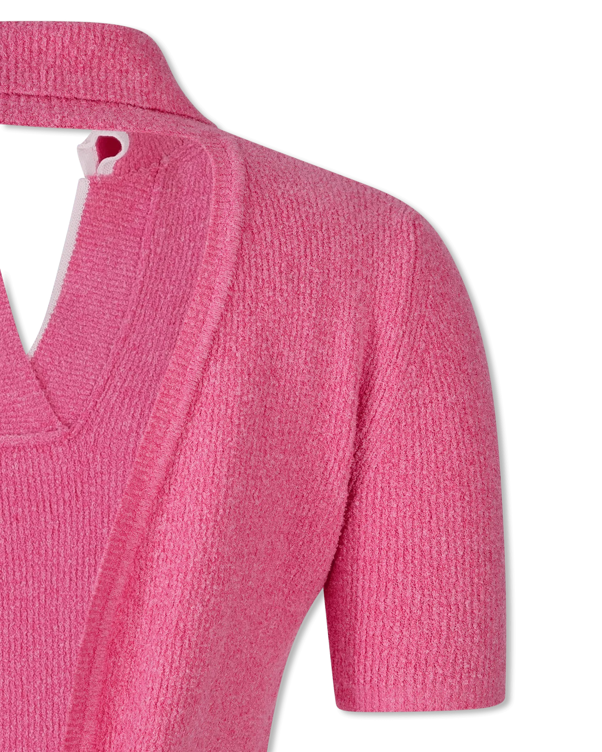 Bagnu Back Tie Polo Shirt for Women - Stylish & Comfortable Knit Top for Casual Wear, Office, and Outings
