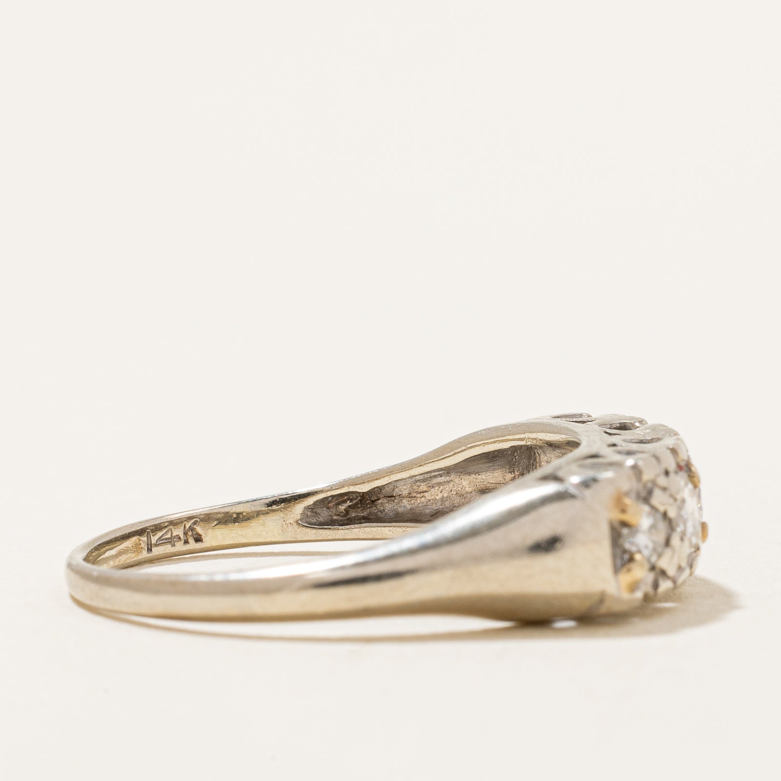 0.44ctw Five Stone Diamond Ring - Size 7.75 - Elegant Wedding Band, Anniversary Gift for Her - Perfect for Engagements, Proposals & Special Occasions