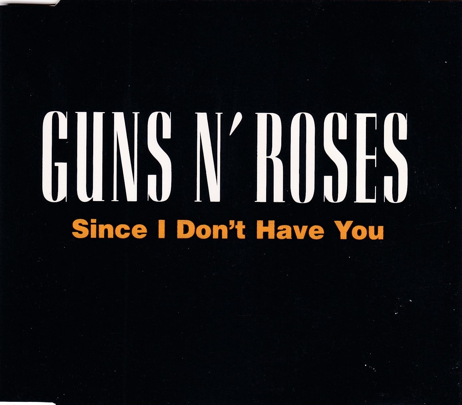 Guns N' Roses - Since I Don't Have You NM Promo CD Single | Rare Collectible Music Memorabilia | Perfect for Rock Fans & Vinyl Collectors