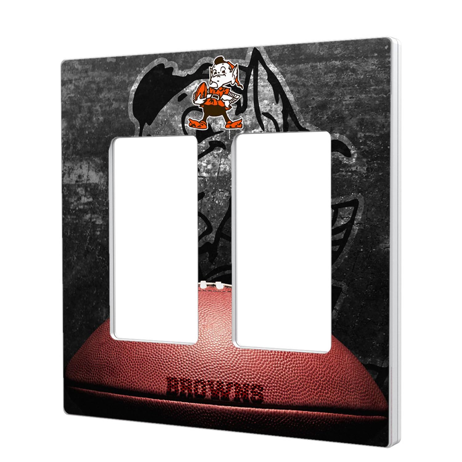 NFL Legendary Team Double Rocker Light Switch Plate Cover - Perfect for Game Room, Man Cave, and Sports Themed Home Decor