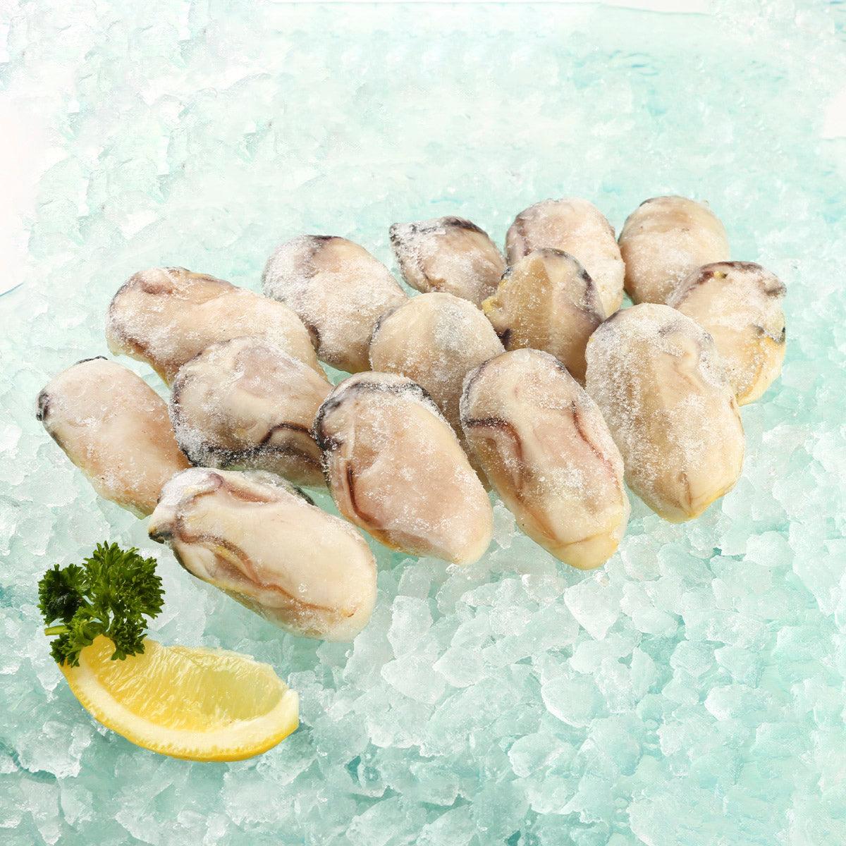 Premium Hiroshima Frozen Giant Oysters (425g) - Fresh Japanese Seafood Delicacy for Sushi, Grilling & Fine Dining at Home