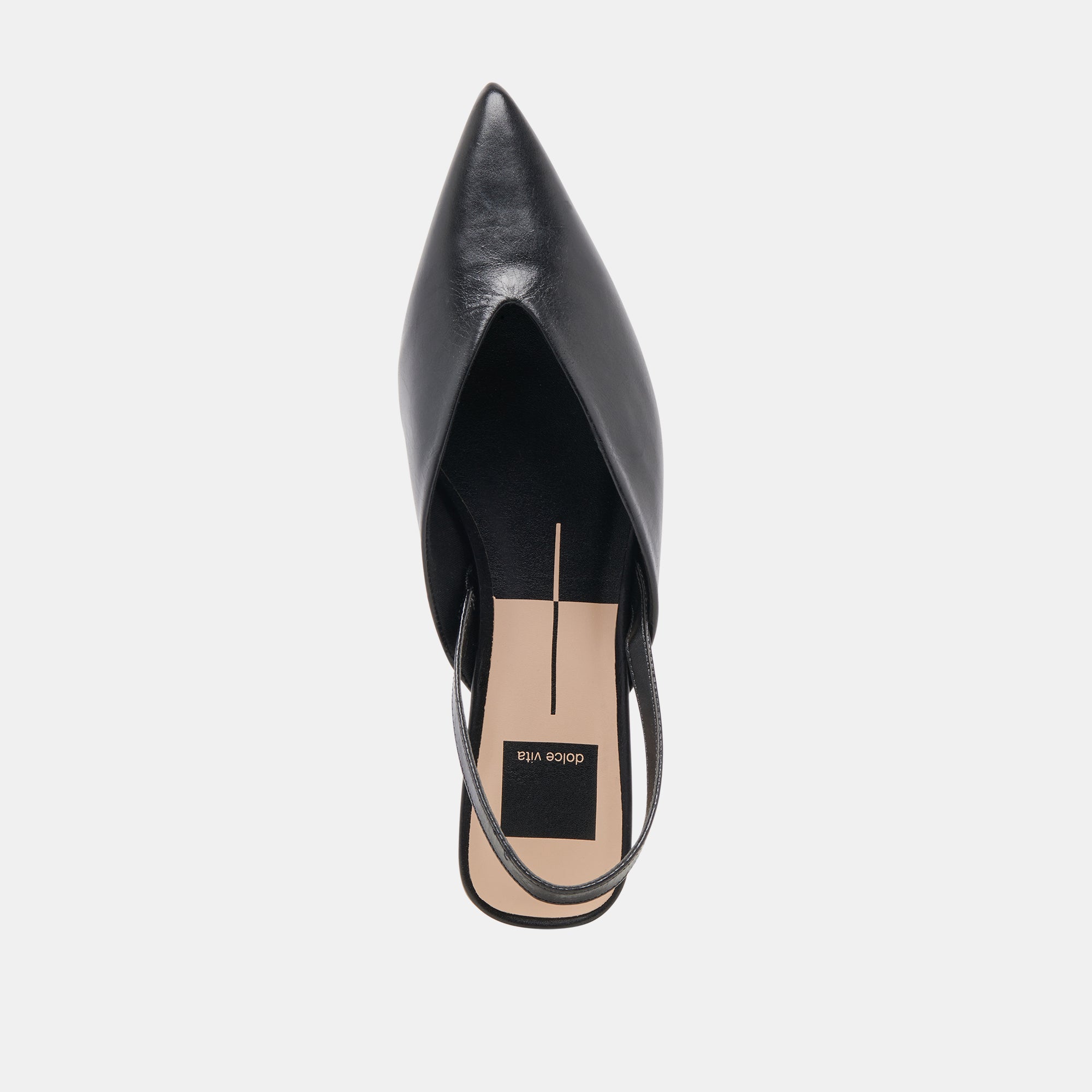 BYANCA Women's Black Leather Flats - Comfortable Slip-On Shoes for Work, Office & Casual Wear