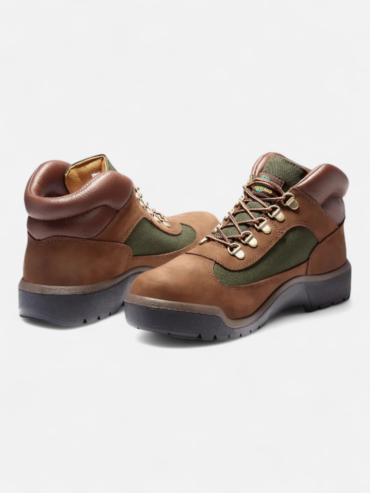 Timberland Field Boots for Men - Brown Leather Hiking & Work Boots - Durable Outdoor & Casual Wear