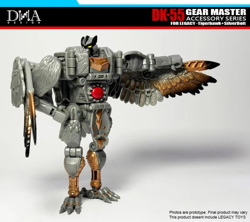 DNA Design DK 55 Upgrade Kit for Legacy Tigerhawk & Silverbolt - Transformers Gear Master Parts - Perfect for Collectors & Custom Figure Modifications