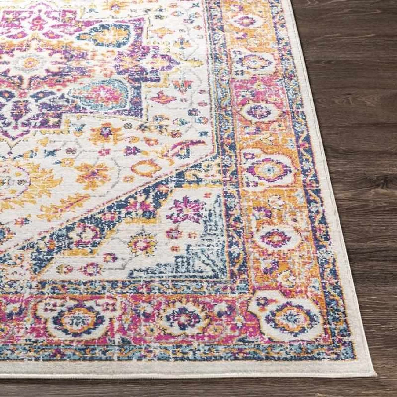 Mark&Day 9x13 Almenum Traditional Beige Area Rug - Soft White Beige Carpet for Living Room, Bedroom, Kitchen | Non-Slip, Durable & Easy to Clean | Perfect for Home Decor, Family Gatherings & Pet-Friendly Spaces (9' x 12'3