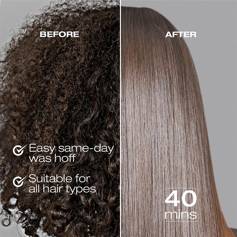 Keratin Hair Straightening Treatment Cream - Vegan, Formaldehyde-Free for Sensitive Scalps (950ml/32oz) - Smooth & Strengthen Multicultural Hair for Salon-Quality Results at Home
