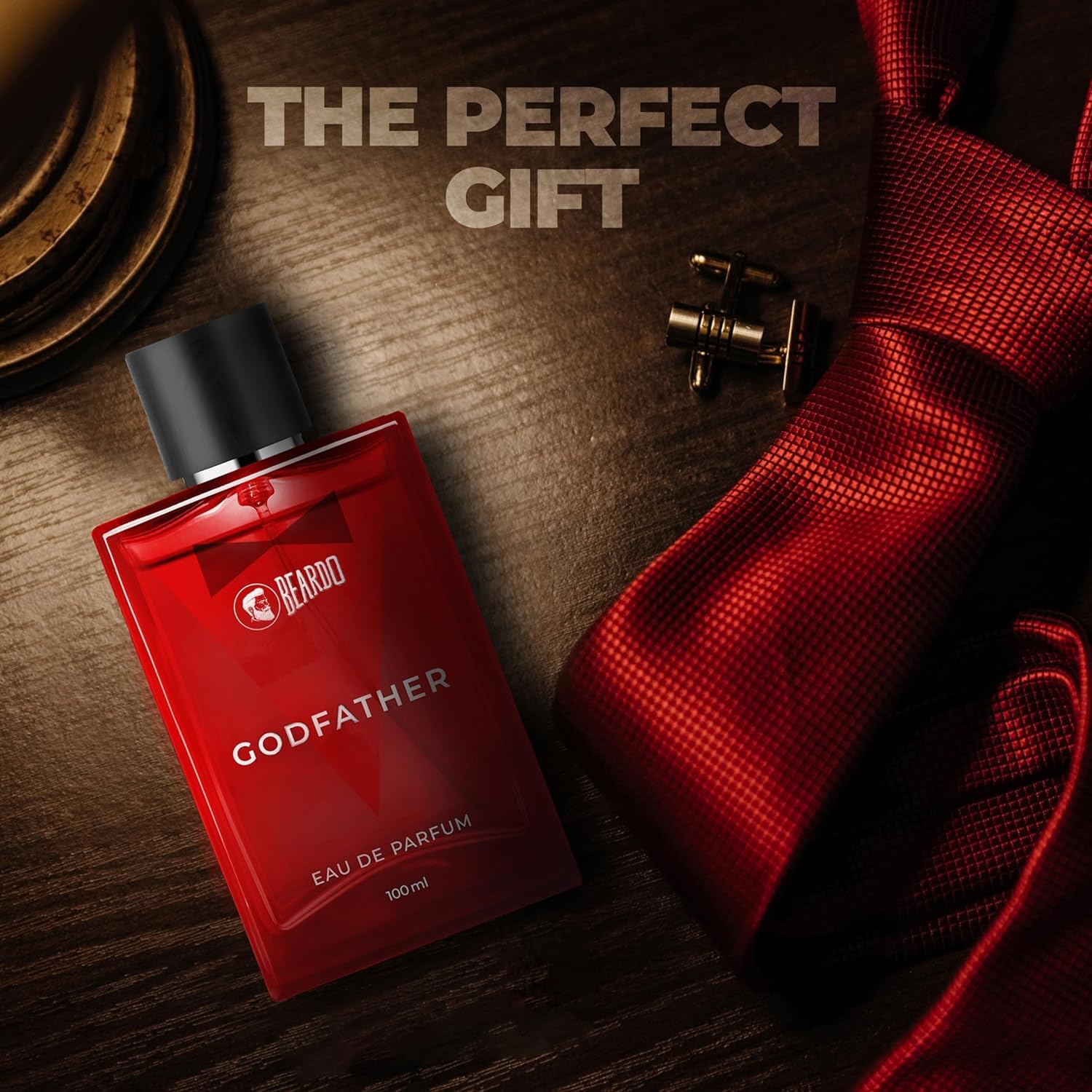 Beardoo Godfather Cologne for Men - 100ml Aromatic Spicy Long Lasting Perfume | Premium Men's Fragrance for Date Night, Special Occasions & Daily Wear | Ideal Gift for Brother, Husband & Friends | Masculine Body Spray with Warm Woody Notes