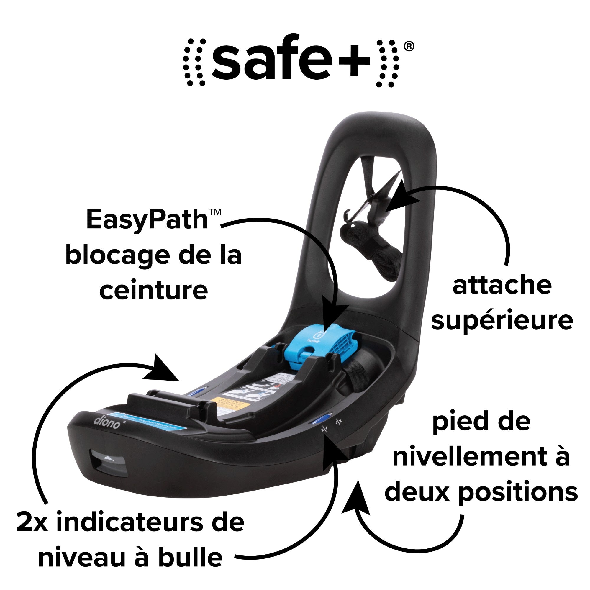 Diono LiteClik 30 RXT SafePlus Infant Car Seat - Lightweight & Safe Baby Car Seat for Newborns to Toddlers | Perfect for Travel, Daily Commute & Family Road Trips