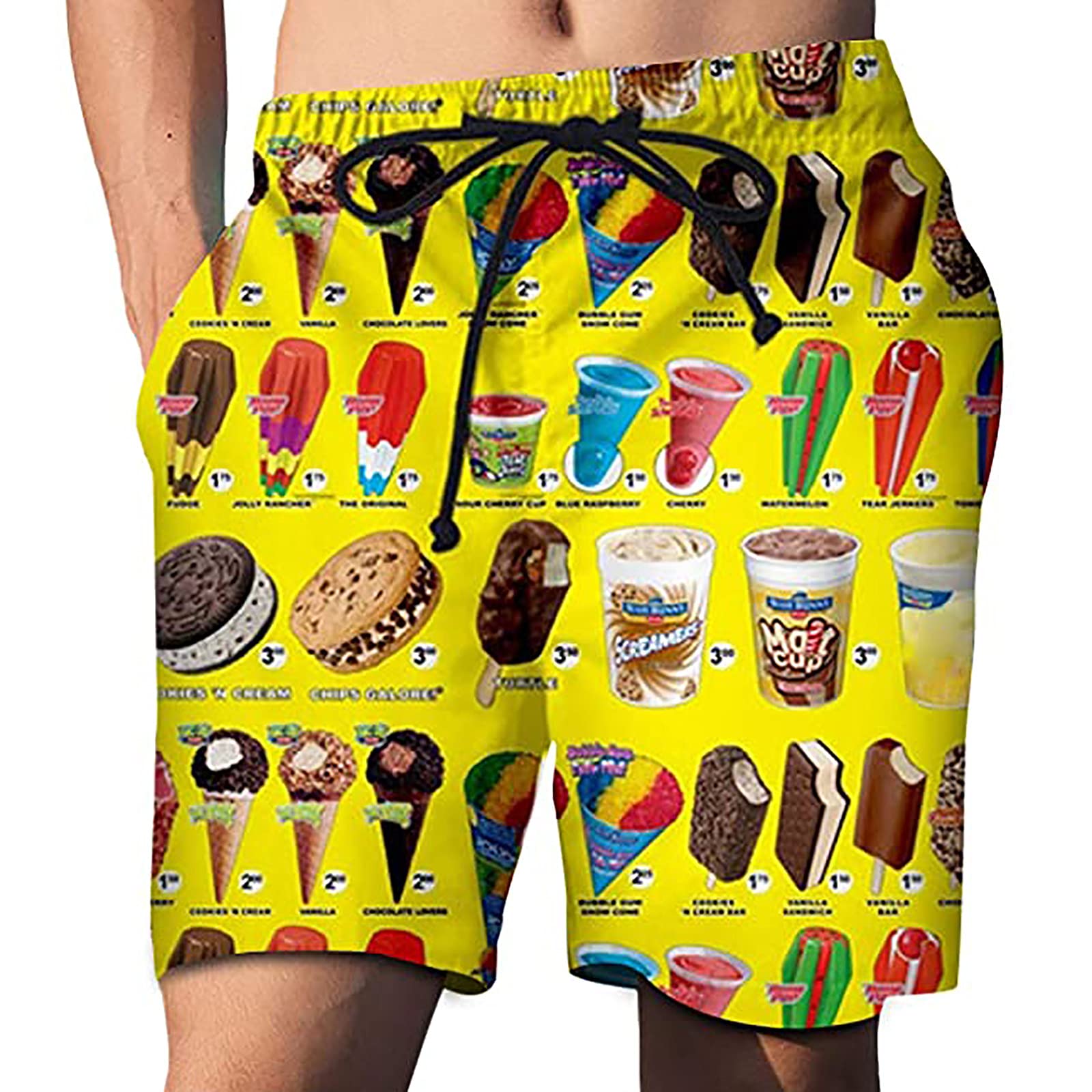 **Men's Summer Shorts - Outdoor Sports Casual Loose Fit with Drawstring Waist - Perfect for Running, Hiking, and Beach Activities**