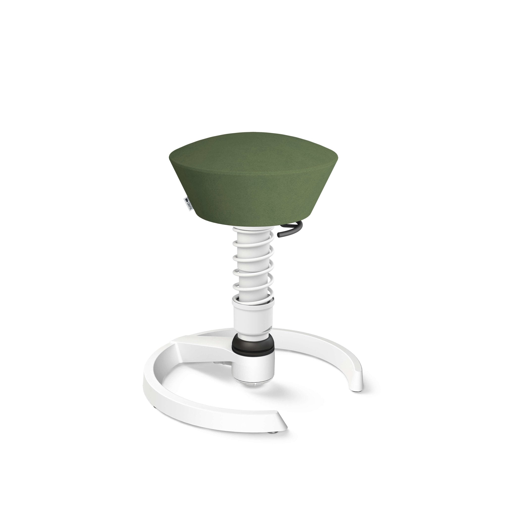 Aeris Swopper Active Sitting Stool - Ergonomic Glider Chair for Office & Home, White - Perfect for Desk Work, Gaming & Posture Support