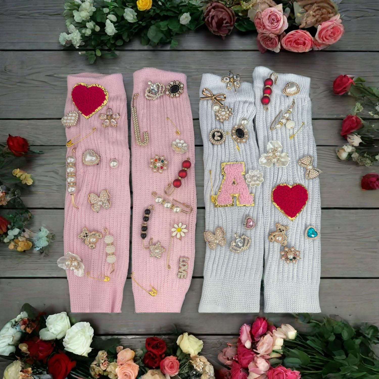 60pcs Fashion Brooch Pins for Women - Pearl Charms for Clothing & Hats
