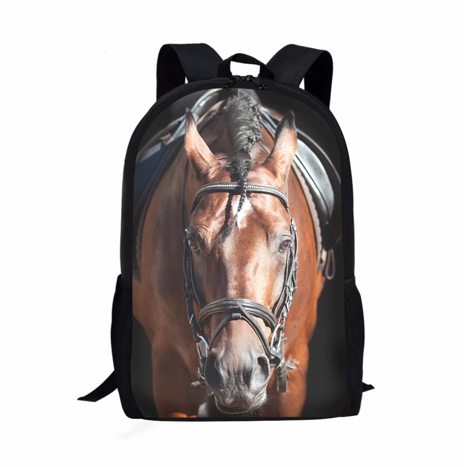 JEOCODY Horse Print Kids Backpack for School - Durable & Lightweight Backpack for Boys & Girls Ages 3+ | Perfect for Kindergarten, Daycare & Outdoor Adventures