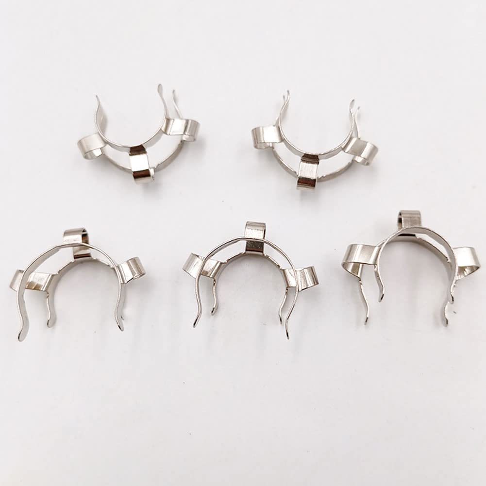3-Pack 29mm Stainless Steel Keck Clips - Heavy Duty Lab Clamps for Glassware Connections | Perfect for Chemistry Experiments, Distillation Setups & Laboratory Use