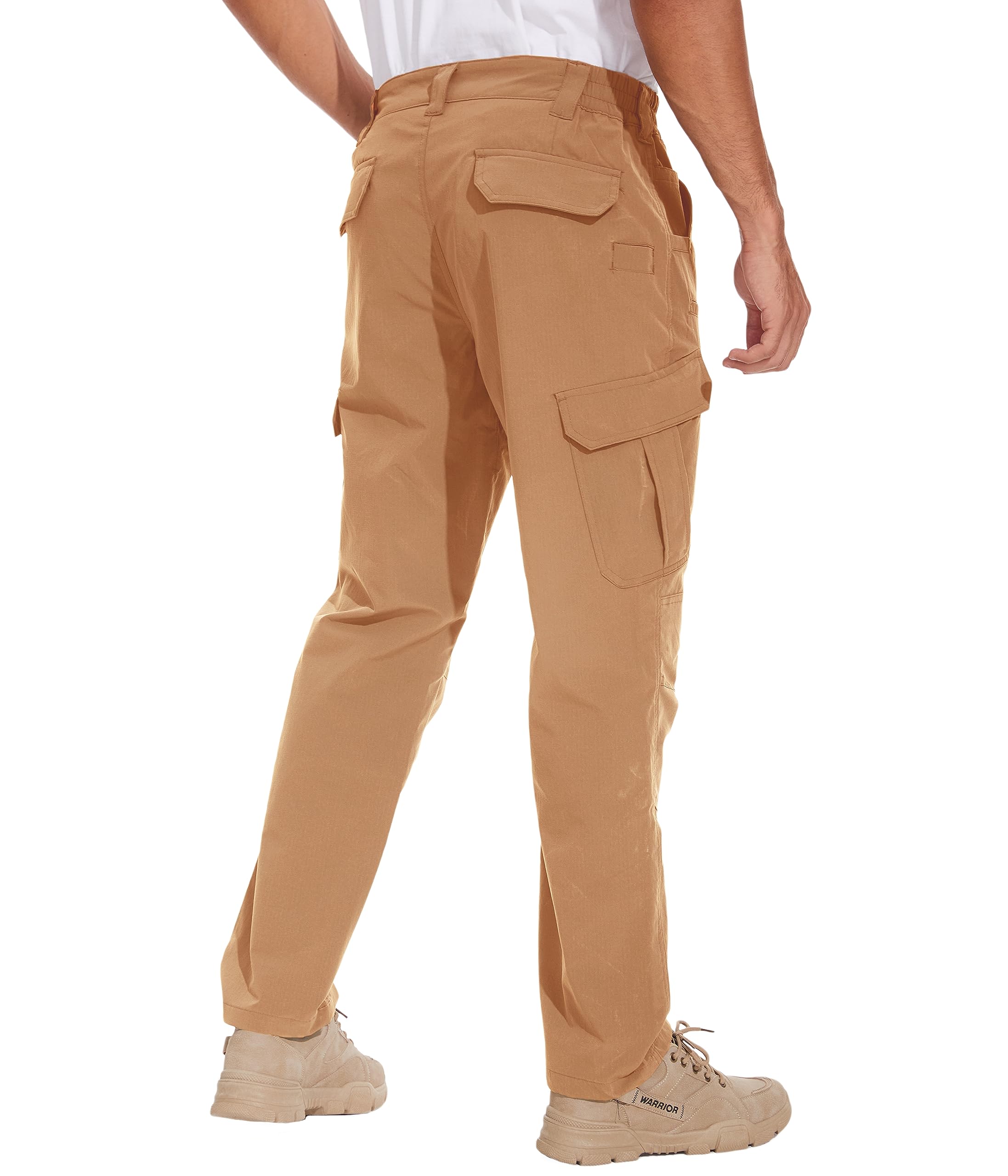 NATUVENIX Men's Tactical Cargo Pants - Water Resistant Hiking & Outdoor Work Pants with Ripstop Fabric - Lightweight Durable for Camping, Hunting & Military Use