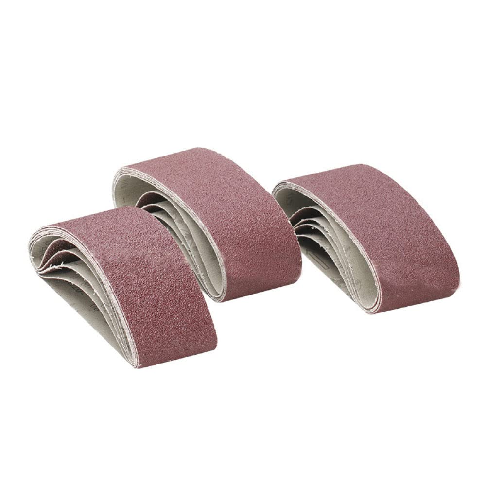 10PCS 65x410mm Sanding Belts 80 Grit - Abrasive Belts for Power Sanders, Grinders & Polishers - Woodworking, Metal Finishing & DIY Projects