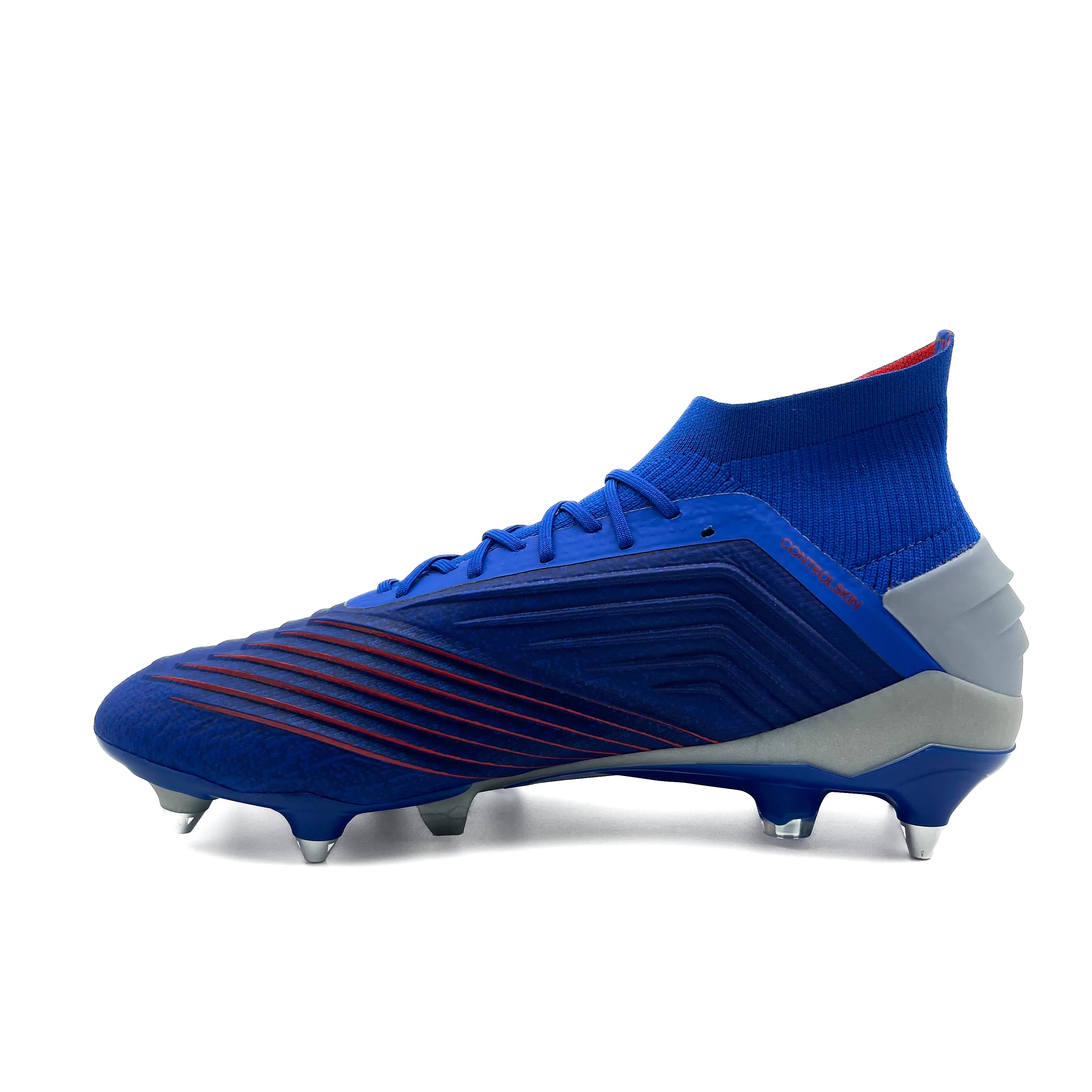 Adidas Predator 19.1 SG Soccer Cleats - Bold Blue Football Shoes for Firm Ground - Lightweight & Durable for Professional Players | Perfect for Matches, Training & Outdoor Sports