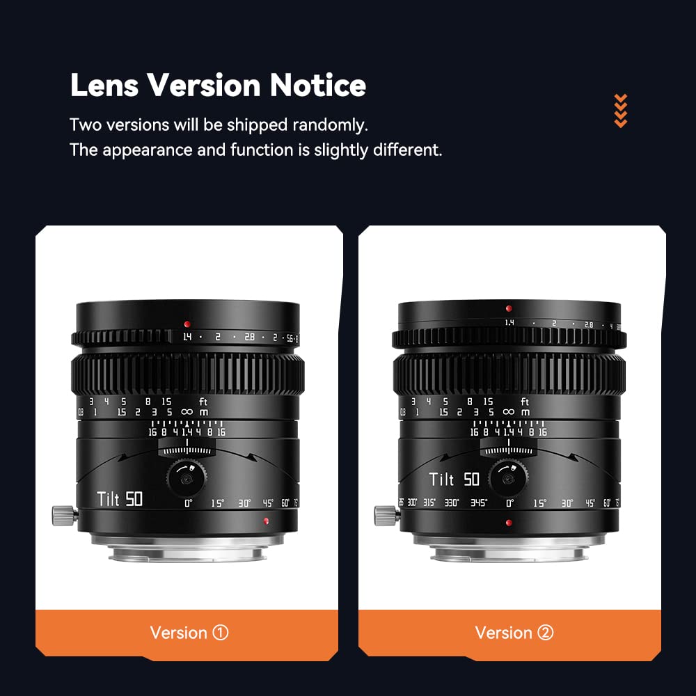 TTartisan 50mm F1.4 Manual Focus Tilt Lens for Nikon Z-Mount Mirrorless Cameras (Z5/Z6/Z7/Z6II/Z7II/Z9) - Full Frame Large Aperture Portrait & Creative Photography Lens