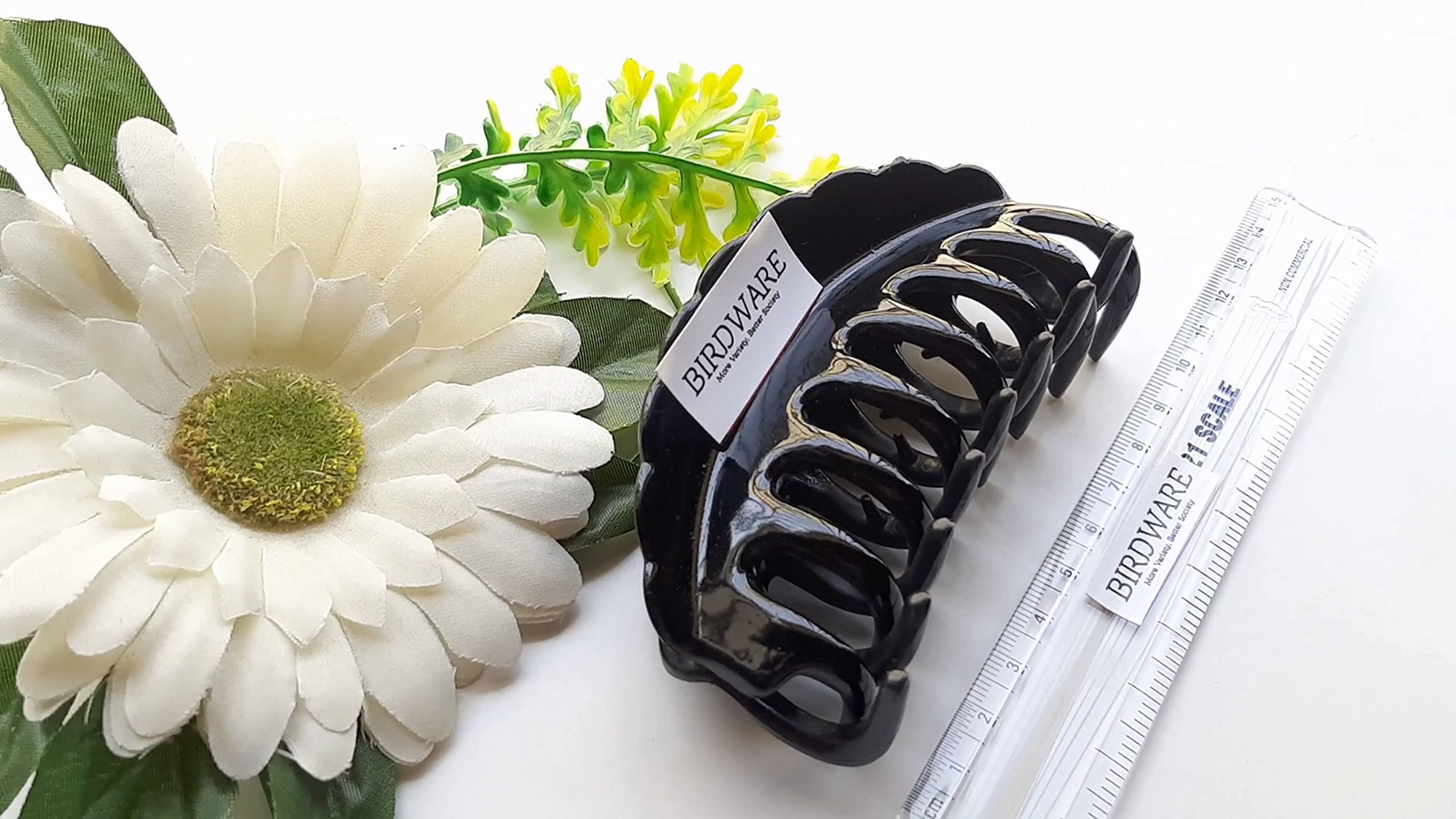 Stylish Acrylic Butterfly Hair Clips for Women & Girls - Large Wooden Hair Claw Clutchers in Multi Colors - Perfect for Updos, Ponytails & Everyday Hairstyles