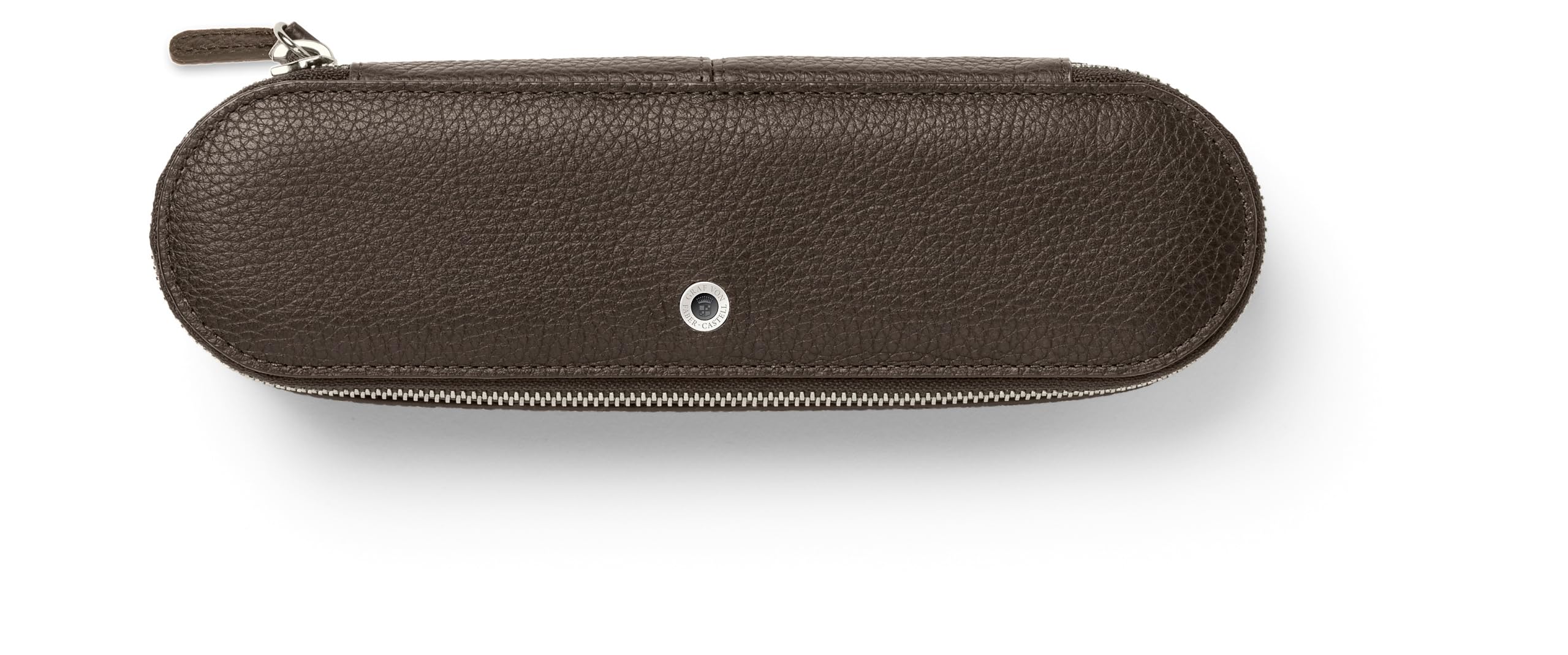 Premium Graf von Faber-Castell Unisex Leather Travel Case - Dark Brown Luxury Pen Holder for Business & Writing Enthusiasts | Perfect for Office, Travel & Gifts