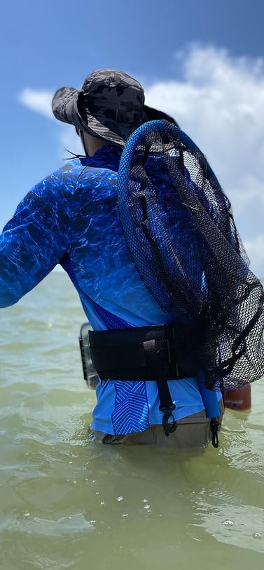 **Wade Fishing Belt with Stringer, Boga Float & Rod Holder – Whitley Classic EVO Wading Belt Combo for Fly Fishing, Kayak Fishing & Outdoor Adventures**