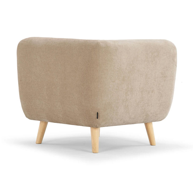 Alfred Fabric Right 1 Seater Modular Sofa - Modern Comfortable Single Chair for Living Room, Bedroom & Small Spaces