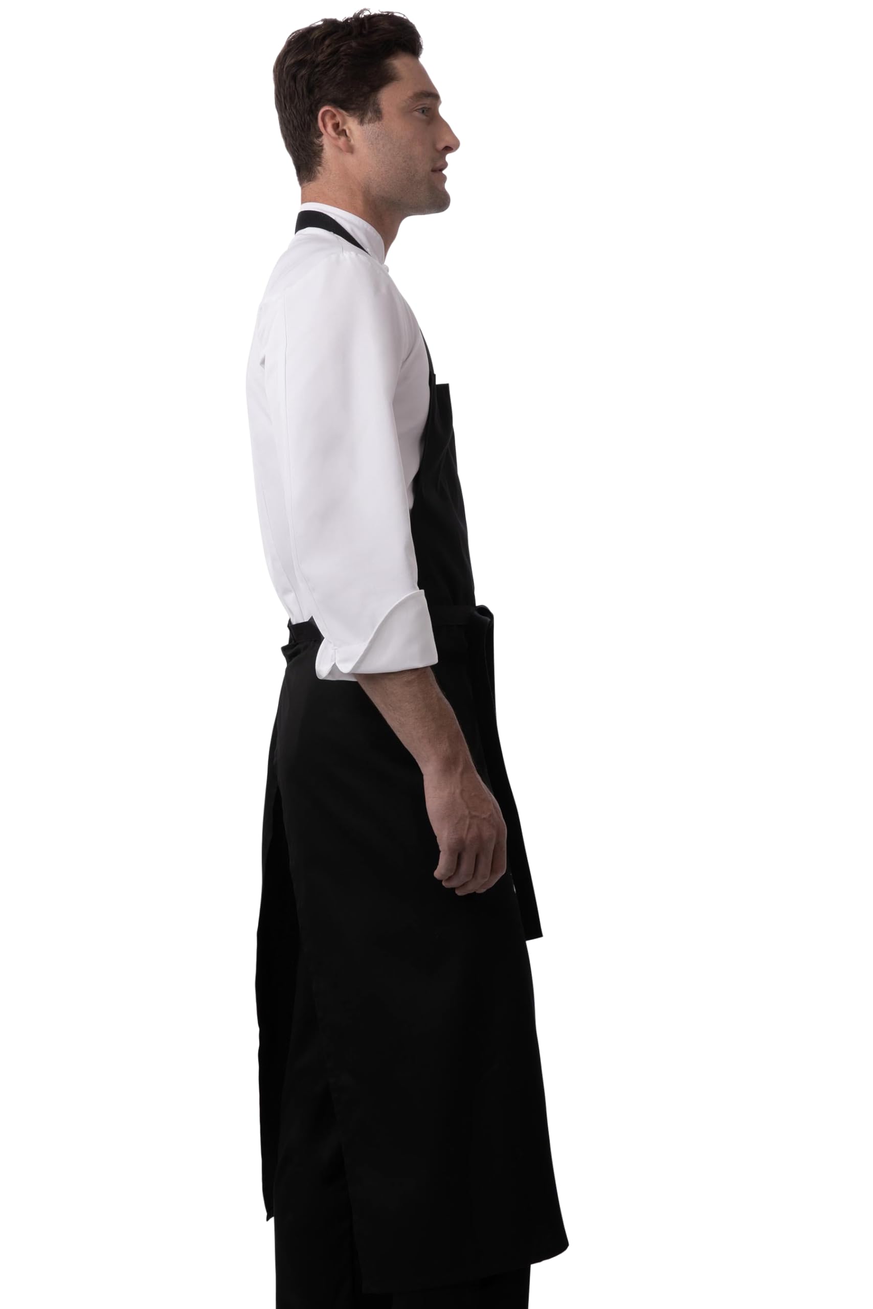 Premium Unisex Chef Bib Apron for Cooking, Grilling & Baking - Adjustable Neck Strap & Large Pockets - Ideal for Home Kitchen, BBQ Parties & Culinary Classes