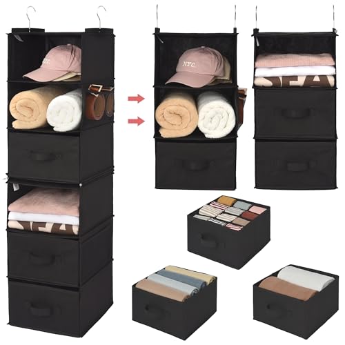 6 Tier-3 Drawers-black
