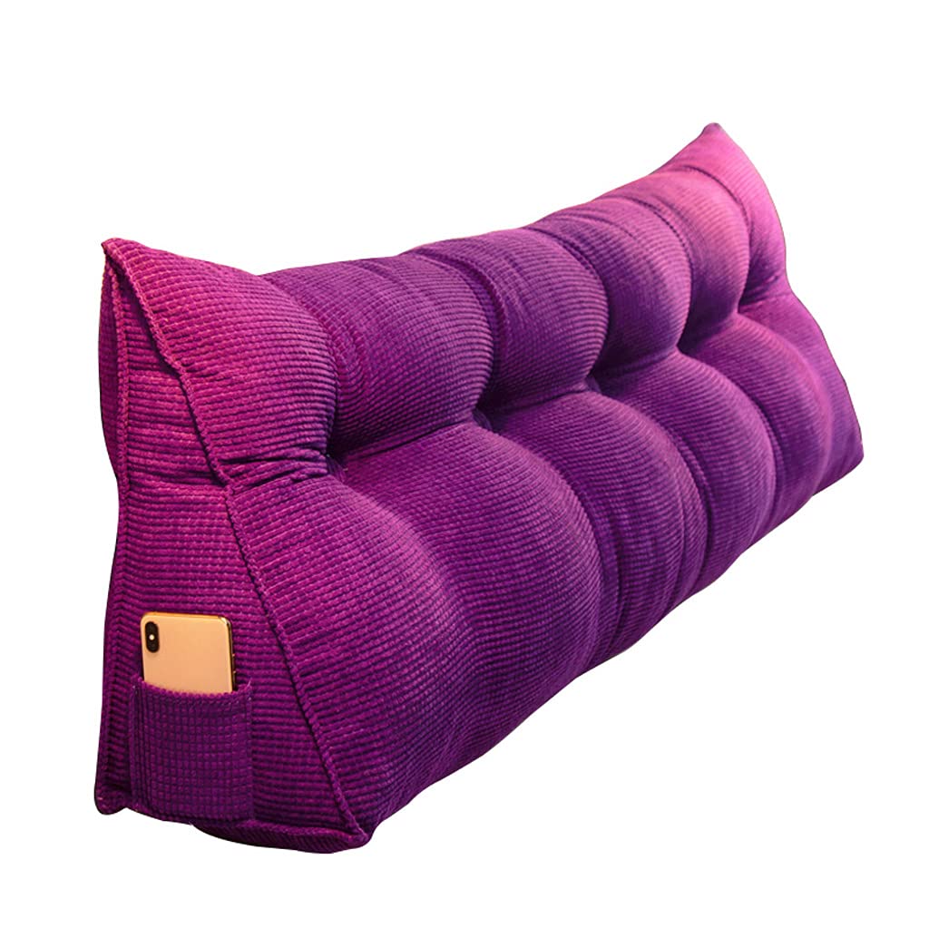 Large Wedge Backrest Cushion Sofa Bed - Nordic Upholstered Headboard Pillow for Bed, Reading & Relaxing | Perfect for Bedroom, Living Room & Dorm Comfort
