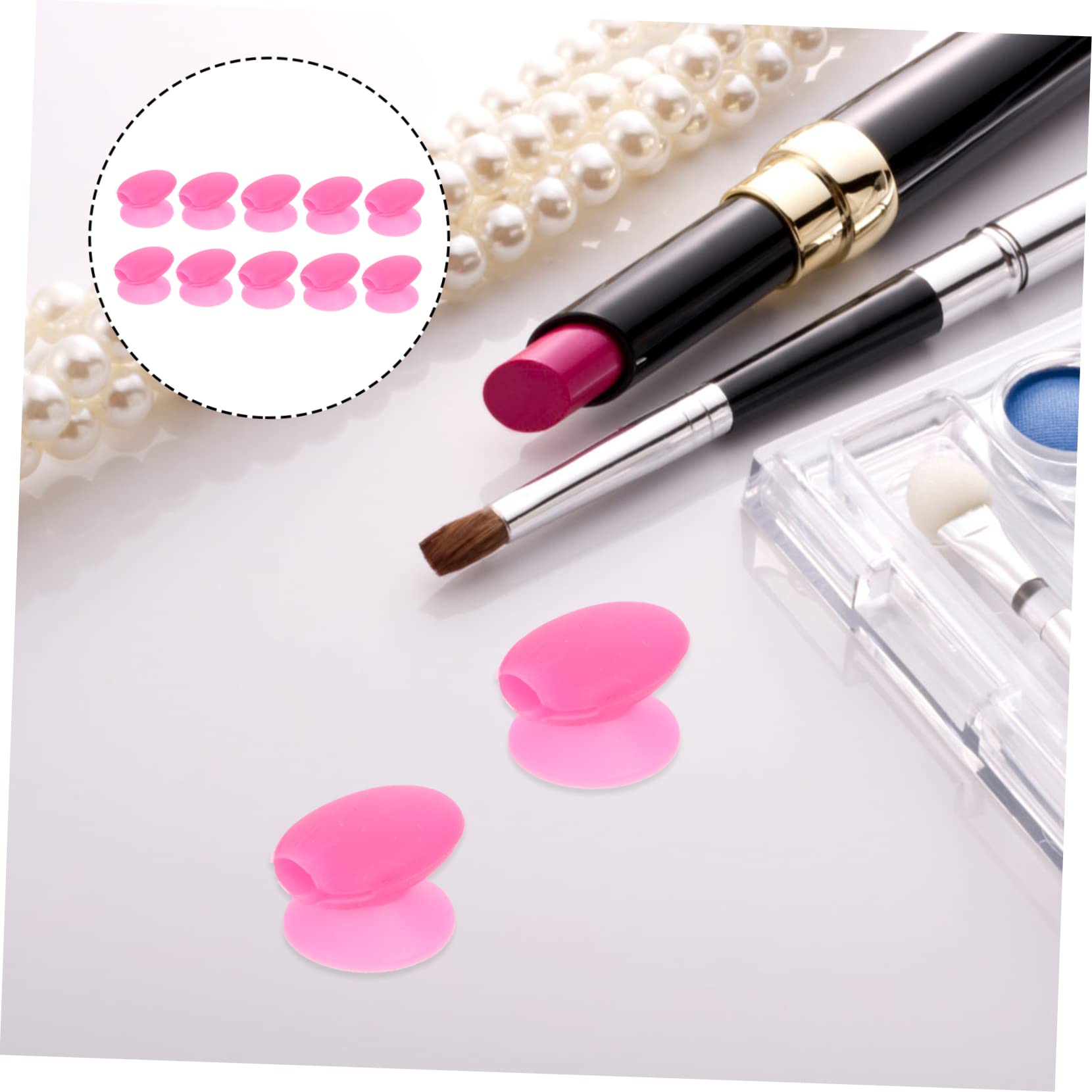 Beautifu 10pcs Silicone Lip Brush Protectors - Anti-Loss Lip Brush Covers for Makeup Artists & Cosmetics Lovers | Perfect for Travel, Professional Makeup Kits & Cosmetic Organizers