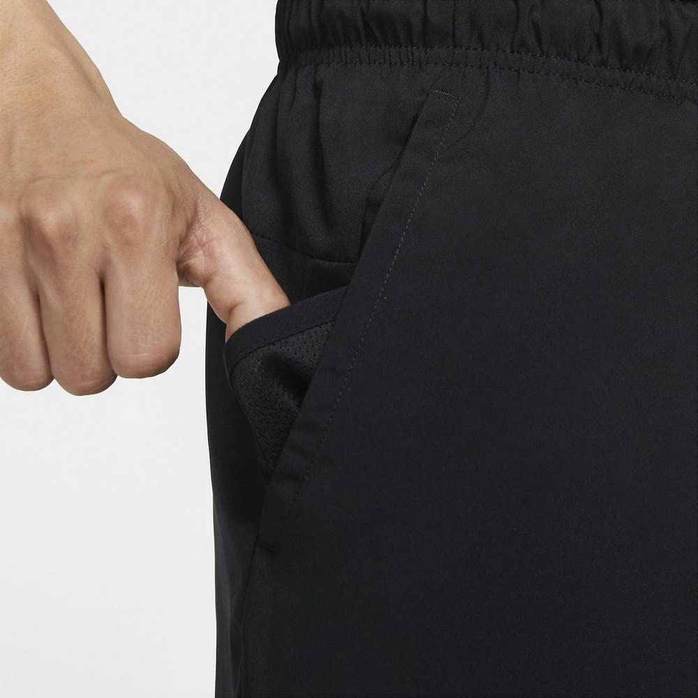 Nike Flex Shorts Woven 3.0 - Men's Running & Training Shorts - Black/White - Medium - Breathable & Lightweight for Gym, Jogging, and Outdoor Activities