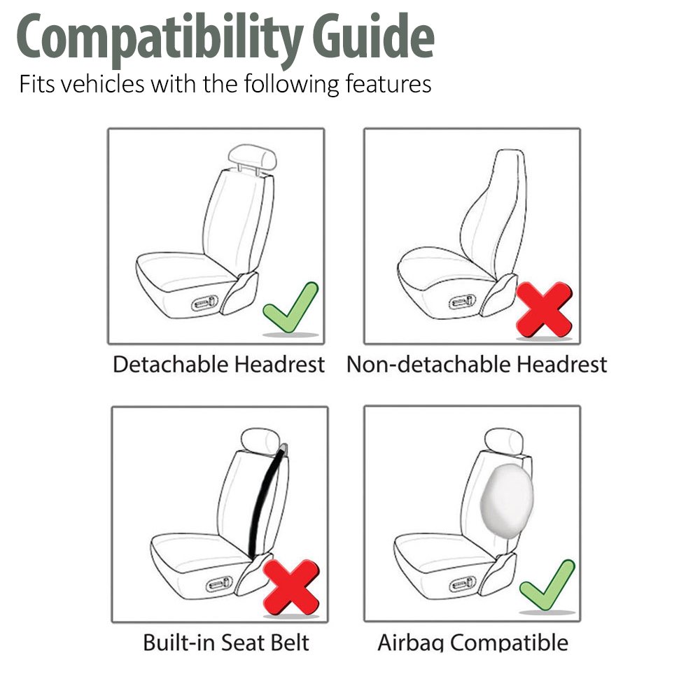 TLH 3D Air Mesh Car Seat Covers - Front Seats, Burgundy | Universal Fit for Cars, Trucks & SUVs | Airbag Safe & Breathable
