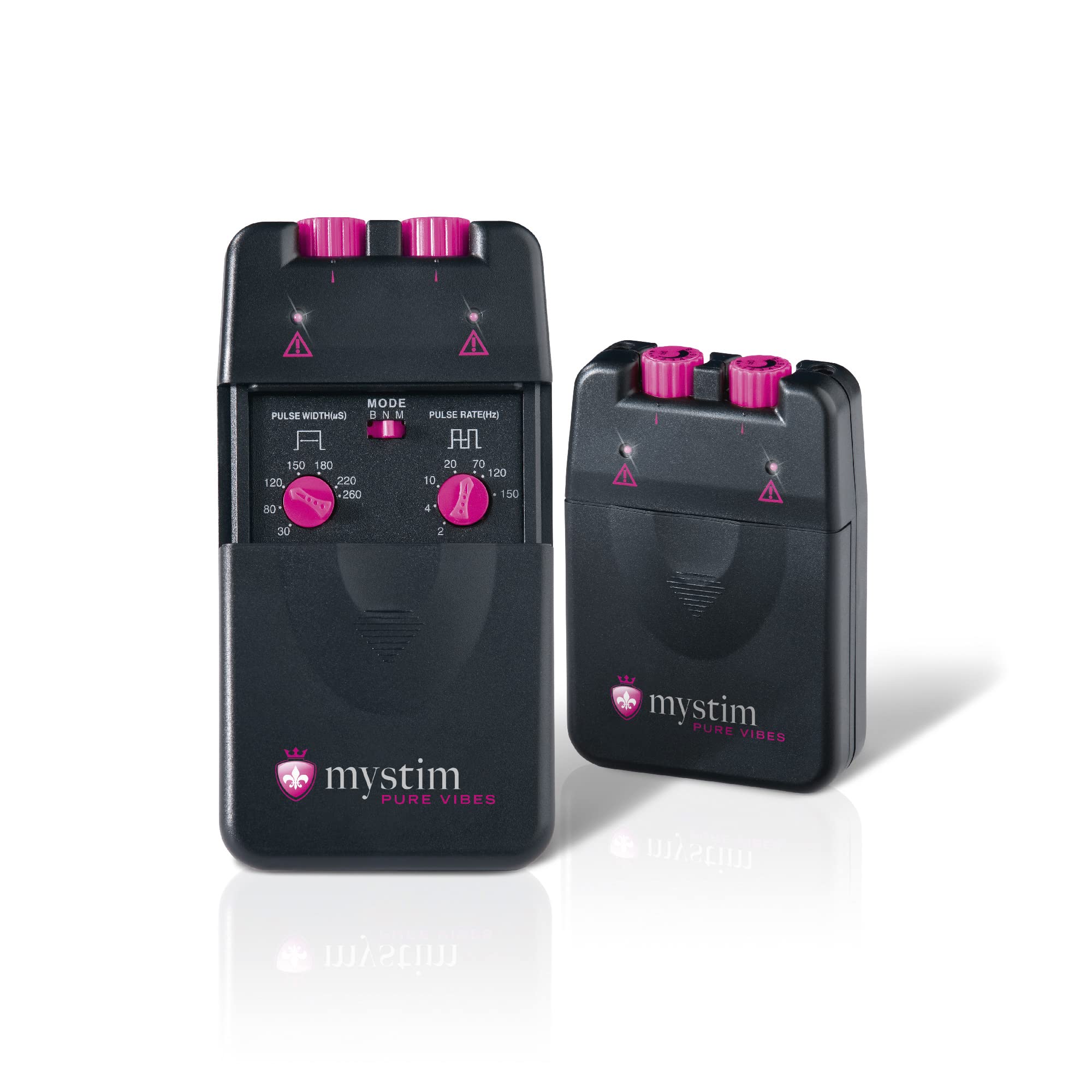 Mystim Pure Vibes Analogue E-Stim Power Unit with Electrodes - Premium Electric Stimulation Device for Muscle Therapy & Sensual Pleasure - Perfect for Pain Relief, Relaxation & Intimate Play