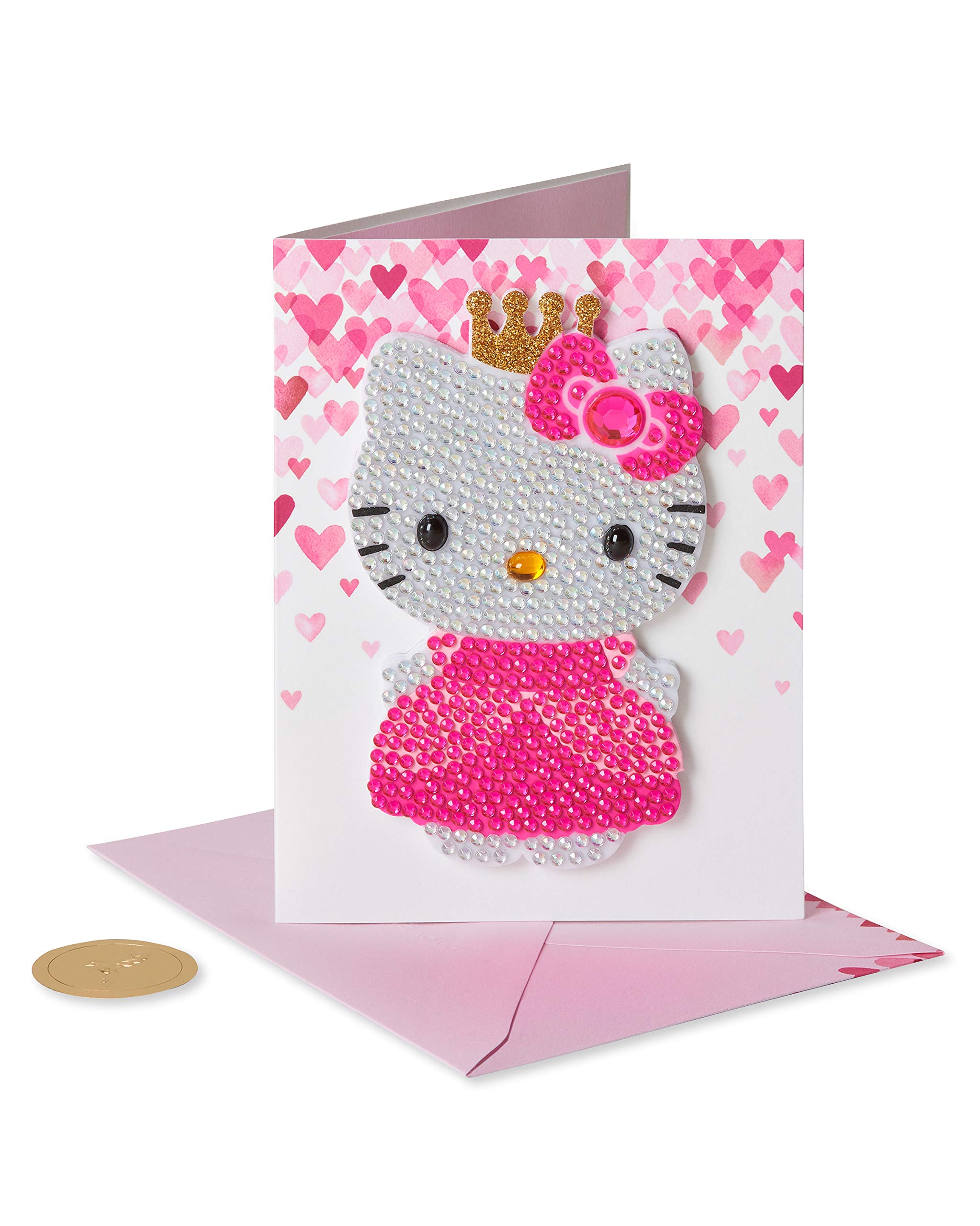 Hello Kitty Birthday Card for Girls - Papyrus Birthday Princess Greeting Card - Perfect for Kids' Birthday Parties & Special Celebrations