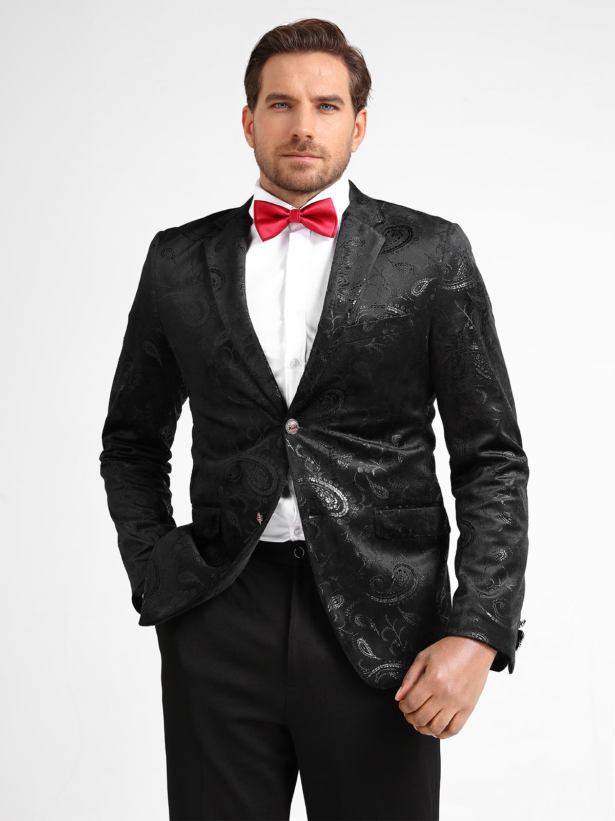 Elegant Black Floral Blazer Dress for Women - Office Wear, Cocktail Party & Formal Occasions