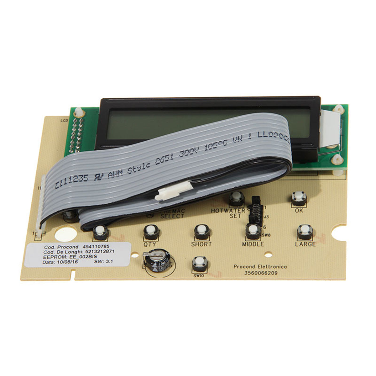 Original DeLonghi Control Board 5213212871 Replacement Part - Compatible with Coffee Makers & Espresso Machines - Perfect for DIY Repairs & Maintenance