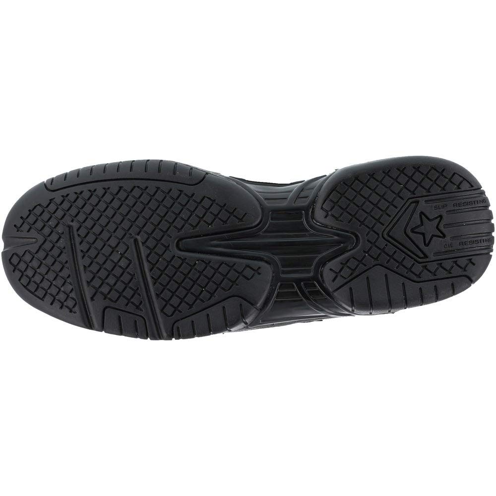 Reebok Women's TYAK Composite Toe Work Shoes - Black, Size 7 Medium - Slip-Resistant & Comfortable for Nurses, Warehouse & Construction Workers